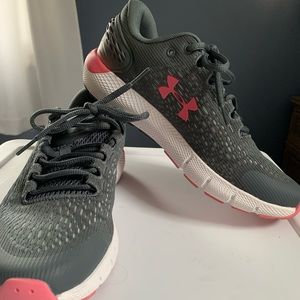 Under Armour Pink and Dark Grey tennis shoes